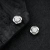 Pendientes de Clip Brillantes Mobius para Hombre de Alta Gama Combinables a la Moda con Diseño Personalizado Pendientes para Mujer de Piedra de Absorción de Hierro de Absorción Magnética Joyería Moderna