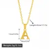 [NANYAO] Nuevo collar de acero inoxidable europeo y americano, cadena con colgante de letra inglesa tridimensional, cadena, joyería de venta caliente transfronteriza