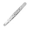 Pinzas para Cejas de Acero Inoxidable del Fabricante Pinzas de Belleza Pinzas de Cejas con Punta Oblicua y Plana Tijeras para Recortar Cejas Pinzas Set de Herramientas de Belleza