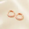 Moxi Amazon Pendientes Calientes Moda Europea y Americana Pendientes de Circonita Microincrustada Pendientes Simples Diarios Pendientes