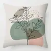 Funda de almohada artística abstracta Morandi personaje de línea cojín suministros para el hogar almohada transfronteriza sofá decoración simple