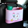 Lixeira de Carro Desenho Animado Caixa de Armazenamento de Produtos para Bebê Bolsa de Armazenamento para Carro Oval Multifuncional Portátil Bolsa de Mão