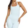 Top sin mangas tipo halter con sensación de nube para mujer, verano, con copas en el pecho, alta elasticidad, espalda bonita, ropa de fitness sin mangas, top deportivo, ropa de yoga para mujer, lencería