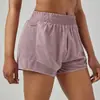 Pantalones Cortos de Yoga con Parches de Malla para Mujer, Pantalones Deportivos de Fitness de Cintura Alta de Secado Rápido, Transpirables, Adelgazantes, Holgados, para Entrenamiento, Marca de Moda