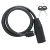 Candado Antirrobo para Bicicleta Correa Gruesa Anti-Corte Soporte Candado con Llave para Vehículo Eléctrico Anillo de Bloqueo Candado con Contraseña para Bicicleta
