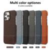 Adecuado para iPhone16ProMax Funda de Teléfono Costuras de Tela Cuero Liso Antideslizante Apple 15 Funda Protectora de PC Resistente a Caídas 14