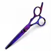 Tijeras de Peluquería de Rango Medio de 6.0 pulgadas, Tijeras para Cortar el Cabello, Tijeras Planas, Tijeras para Flequillo, Tijeras Entresacadoras, Tornillo Blanco 6H