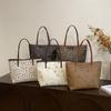 Bolsa Tote de Grande Capacidade Moda Popular Deste Ano Bolsa Grande Bolsa de Ombro Bolsa Mensageiro Bolsa para Deslocamento Inverno 2024 Nova Tendência de Letras