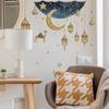 Comercio exterior cielo estrellado luna estrellas dormitorio sala de estar porche armario dormitorio decoración del hogar papel pintado autoadhesivo mayoreo transfronterizo