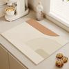Esterilla Drenante de Cocina para Tazones y Palillos, Esterilla de Mesa Absorbente de Agua y Resistente a la Suciedad, Esterilla Secante y Aislante Térmico, Esterilla de Tierra de Diatomeas para Cafetera, Esterilla Drenante de Secado Rápido