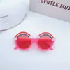Óculos de Sol Infantis para Meninos e Meninas Fofos Desenhos Animados Arco-Íris Viseiras Coloridas Personalizadas Venda Direta da Fábrica