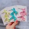 Pinza de tela hecha a mano estilo coreano de 4 cm con forma de gota de agua, pinza para BB, pasador de lazo, pasador pequeño para bebé, flor para la cabeza, clip de rotura
