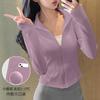 Chaqueta de Yoga de Primavera Ajustada con Cuello Alto y Forro Polar para Mujer, Cárdigan con Cremallera para Correr, Deportes, Yoga y Fitness