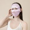 100% seda máscara de proteção solar respirável rosto inteiro condução UV-prova de sol à prova de pele amigável à prova de óleo à prova de fumaça máscara facial feminina