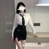 Mandesire lencería sexy secretaria femenina sexy falda de cadera estilo de trabajo juego de rol uniforme sin tentaciones traje