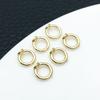 Oro Real de 18K Chapado en Platino Color Plata Grueso Conservador de Color Nariz de Cerdo Bobina Oculta sobre Colgante Colgante DIY Accesorios de Joyería