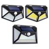 Nova Luz Solar de Jardim Externa Três Lados Sensor de Corpo Humano Luz de Parede para Casa à Prova de Chuva LED Luz Super Brilhante D