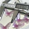 2023 Nuevo pegamento en forma de gota, polvo brillante fino, línea de polvo tridimensional, mariposa, tarjeta grande de 38 mm, materiales de diseño de bricolaje de lujo de alto nivel, al por mayor