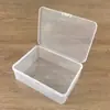 14.3*10.5*4.7cm Caja de Plástico Transparente Caja de Material Cuadrada Piezas de Caja Caja de Herramientas Accesorios Caja de Embalaje