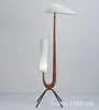 Luminária de Piso de Madeira Maciça Usada para Quarto Sala de Estar Designer Ajustável SantaTMM Estilo Wabi-Sabi Atmosfera Retrô Luminária de Mesa