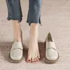 Zapatos de cuero JK pequeños, modernos y versátiles, zapatos de mujer de suela blanda, mocasines de cuero suave, nuevos zapatos de mujer transpirables y cómodos para otoño 2026