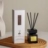 Botella Cuadrada Tapa de Madera Aromaterapia Aceite Esencial Decoración de Dormitorio Hogar Hotel Habitación Perfume Fragancia Baño Desodorización