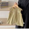 Ropa de Bebé Verano Delgada Bebé Niño Luna Llena 100 Días Super Lindo Chaleco Mameluco Recién Nacido Ropa de Trabajo Ropa para Salir