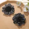 Tela Retro de Alta Gama Estilo Hong Kong Estampado de Leopardo Camelia Clip DIY Hecho a Mano Broche de Solapa Cuerda para el Cabello Tocado Accesorios para Ropa