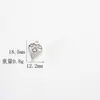 Colgante de Aleación con Forma de Corazón y Cruz de Plata Tailandesa Estilo Étnico Accesorios para Pulsera y Collar DIY Joyería Hecha a Mano Venta al por Mayor