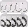 Set de Ganchos de Manivela Níquel Negro Anzuelo de Pesca 2 # -3/0 # Set de Pesca Texas Anzuelo y Kit de Aparejos de Pesca Transfronterizo No