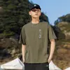 Verão nova camiseta regular gola redonda manga curta macacão bordado logotipo impressão roupa de classe roupa de fábrica publicidade camisa impressão lote