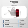 Accesorios de Modificación para Carreras de Motocicletas Bomba Superior de Empuje Directo Depósito de Aceite Translúcido Cubierta Metálica Hidráulica CNC Taza de Aceite de Bomba de Freno