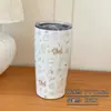 Taza Termo de Dibujos Animados 2025 Nuevo Cachorro Acero Inoxidable Taza de Agua Gran Capacidad Taza con Popote Conveniente Taza de Café Taza de Agua