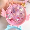 Alas de Ángel Princesa Caja de Regalo Accesorios para el Cabello Pasador Pasador Accesorios para el Cabello para Niñas Set de Collar para Bebé Caja Cuerda para la Cabeza Diadema