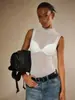 Blusas de rede transpassadas europeias e americanas para mulheres, novo estilo de verão, blusa base sexy transparente INS, roupas femininas justas e modeladoras atacado