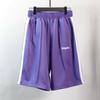 Shorts Laterais Arco-Íris de Anjo Masculino e Feminino Casal Esportivo Casual Respirável Secagem Rápida