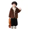 Abrigo de Lana para Niños Otoño e Invierno Terciopelo Doble Cara 2026 Nuevo Estilo Ropa Infantil Abrigo de Lana para Bebé Niña Infantil Moderno