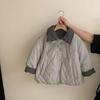 Ropa Cálida de Algodón para Niñas 2025 Nueva Moda Chaqueta de Invierno Acolchada Reversible Conjunto de Dos Piezas de Jeans Versátil Tendencia