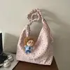 Bolsa de Mano con Estampado de Estrella Estilo Coreano Transfronteriza para Mujer con Correa de Hombro Plisada Gran Capacidad, Bolso de Mano/Hombro, Bolso Cruzado Casual
