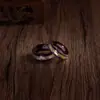 Nueva Joyería Personalizada de Transferencia de Fuego Nueve Púrpuras, Anillo Protector para Pareja, Prosperidad de Dragón y Fénix, Anillo que No se Desvanece