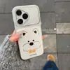 Adecuado para funda de teléfono Huawei Pura 80, anticaídas, elegante pro, protección de borde completo, diseño divertido de lazo de dibujos animados, estilo West Highland