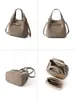 Bolso Canasta Nuevo Estilo para Viajes Diarios para Mujer, Bolso Cruzado de Gran Capacidad, Bolso de Mano de Cuero Genuino de Gama Alta de Nicho, Bolso Cubo
