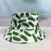 Bestseller transfronterizo: Sombrero de pescador digital de doble cara para hombres y mujeres, sombrero de protección solar, sombrero tipo cubo moderno para exteriores