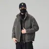 Zuoshandiao Retro Americano Canalha Estiloso Jaqueta PU Masculina Outono Nova Marca Tendência Solta Casual Gola Alta Jaqueta de Couro Jaqueta Masculina