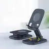 Suporte de Metal Giratório para Tablet, Suporte para Laptop, Suporte de Mesa Ajustável para Transmissão ao Vivo e Assistir Vídeos