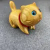 Adorno de Gato Curioso de Boj Lindo Animal Creativo Mini Juguete de Gato de Madera Pieza de Mano Regalo de Cumpleaños