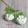 Sensación de Nieve Artificial Adornos de Flor de Hortensia Bola de Nieve Sala de Estar Mesa de Café Estilo Ins Flor Juanhua Boda Flor Artificial Decoración Floricultura Bola de Nieve
