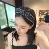 Pinza para el Cabello de Chifón con Lunares Vintage, Moderna, Nueva, de Corona Alta, con una Diadema de Tela de Alta Gama, Diadema de Borde Ancho