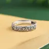Anel Dourado Rei Cervo 990 Prata Pura Design Vintage Fosco Om Mani Padme Hum Mantra de Seis Sílabas para Mulheres