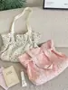 68294 Bolso de lona con estampado de estrellas estilo universitario, diseño coreano, gran capacidad, casual y adecuado para ir al trabajo, para estudiantes mujeres